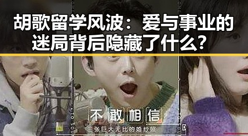 胡歌留学风波：爱与事业的迷局背后隐藏了什么？