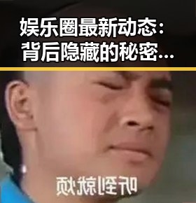 娱乐圈最新动态：背后隐藏的秘密与舆论风暴